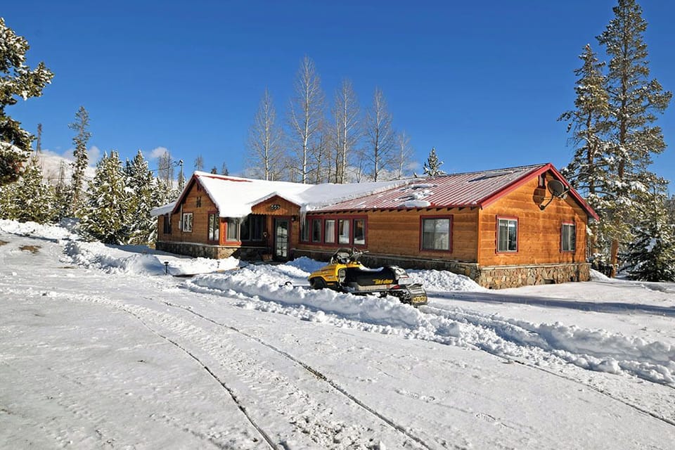 Ride your snowmobile from On Lilly Pond. 