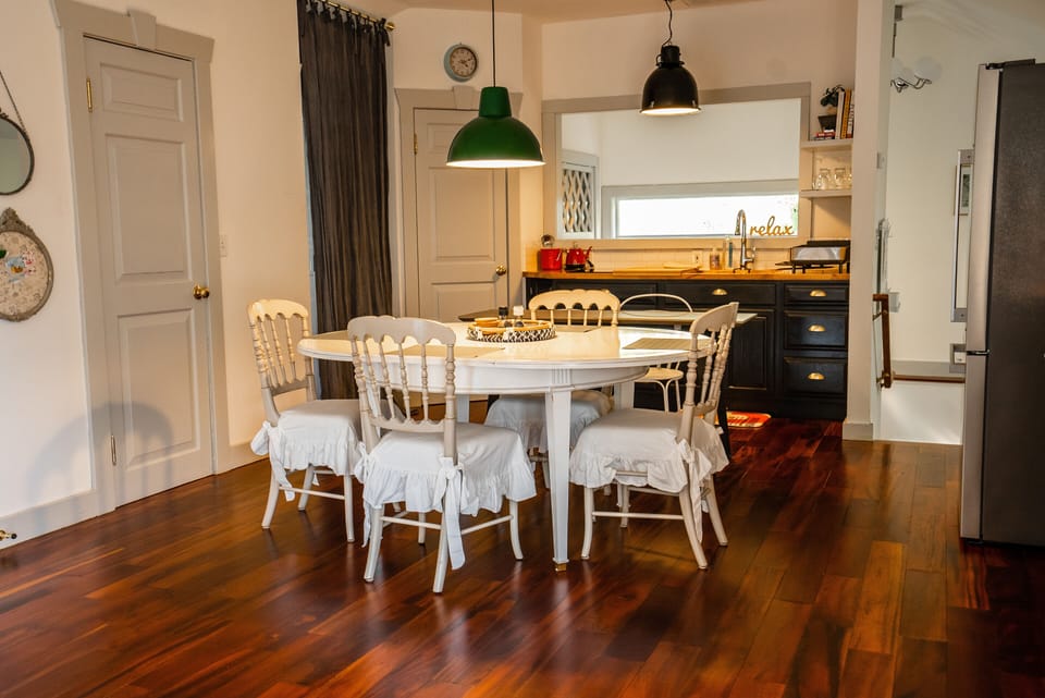 Dining table that seats a total of 4 people