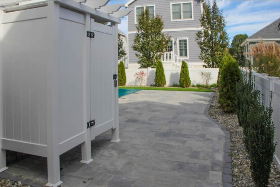 large outdoor shower