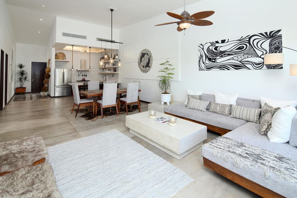 View of Living, Dining, Kitchen and Entry