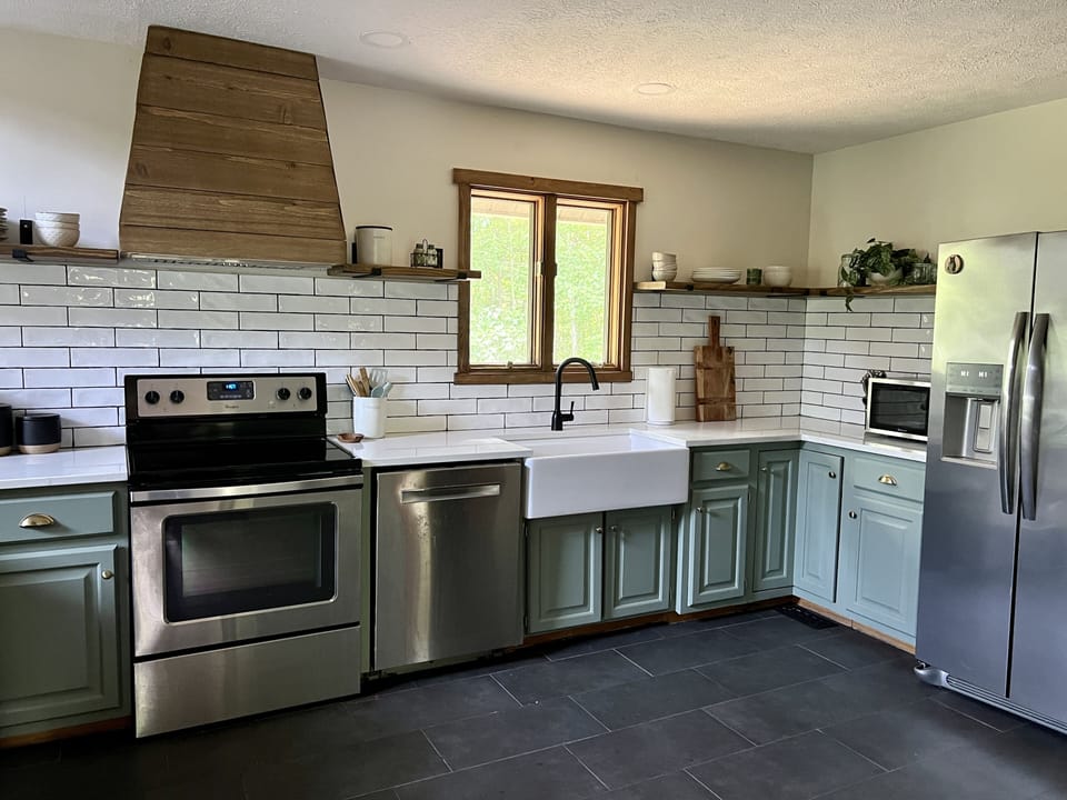 Newly remodeled farm house kitchen 