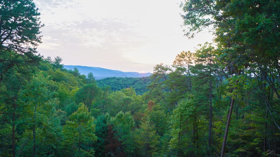 Million dollar view of the smokies off of main deck 