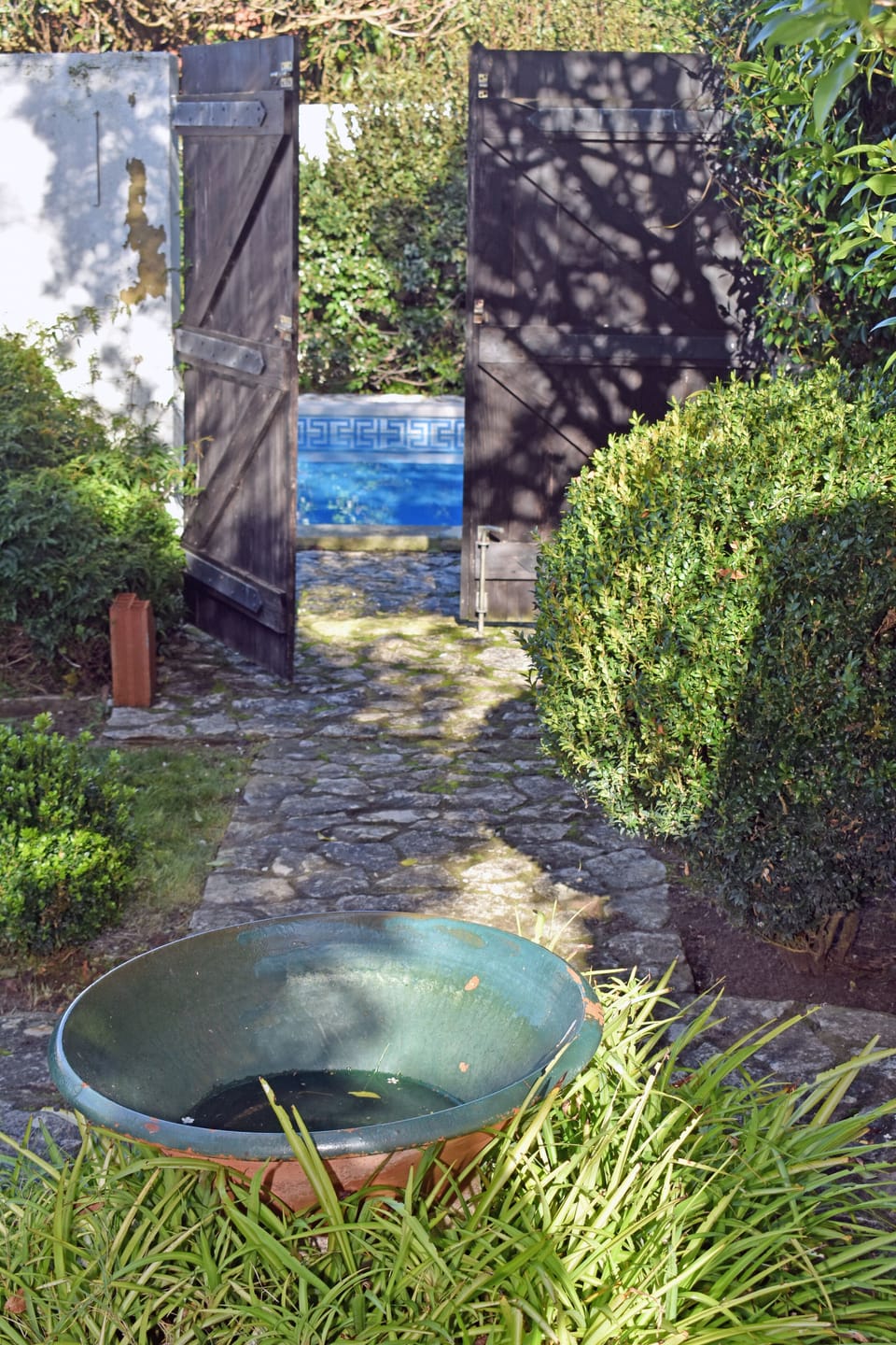View towards pool area
