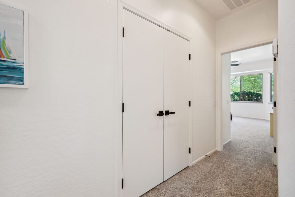 Large hall closet for storage. 