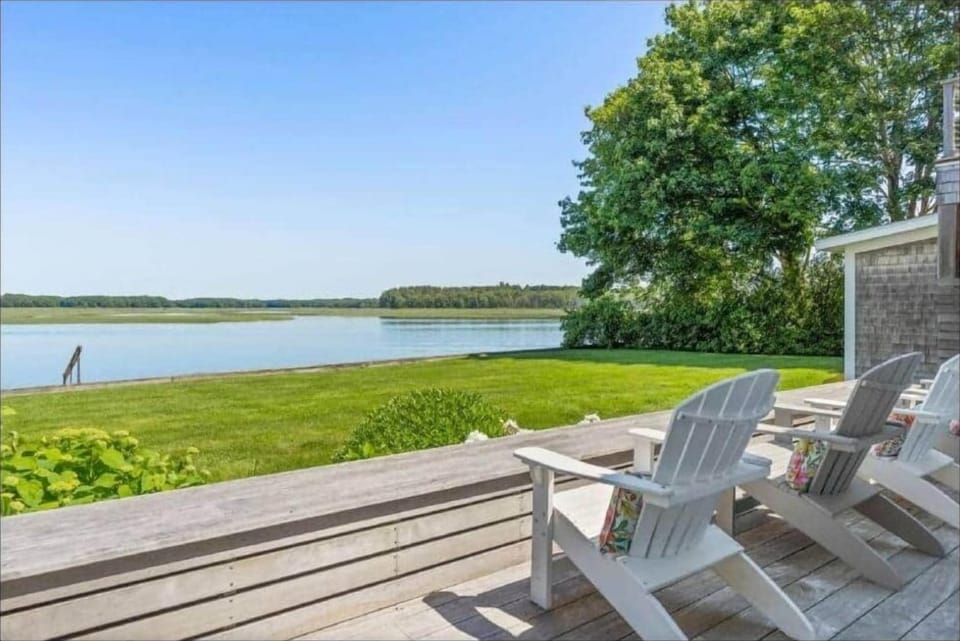 Enjoy a drink on the back porch