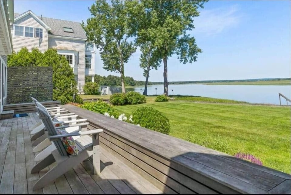Back deck waterfront view