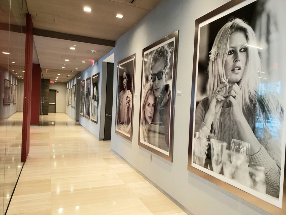 Inside the building amenities.