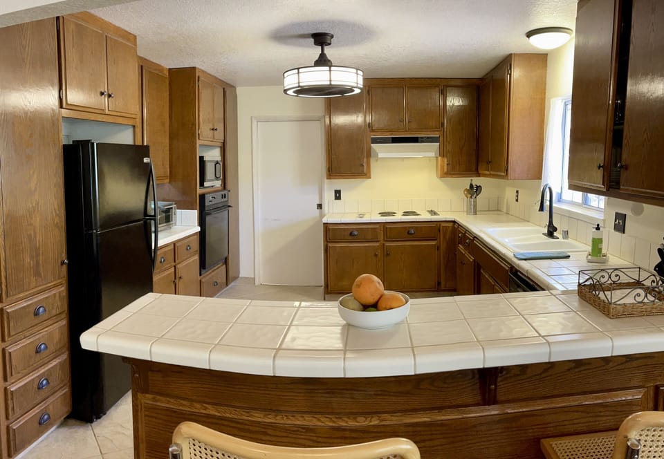 A full kitchen is available for your use.