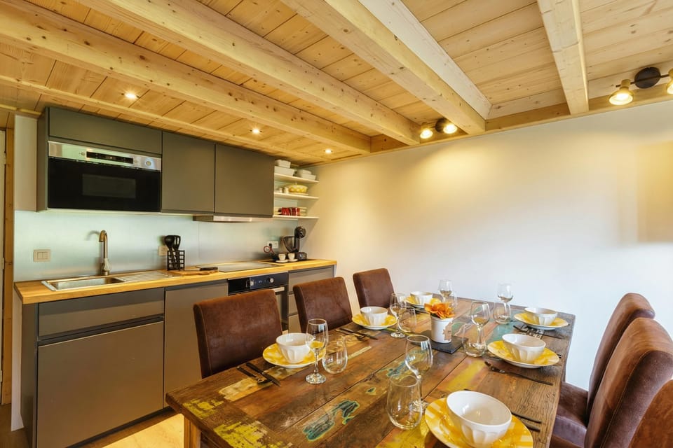 Stylish dining area