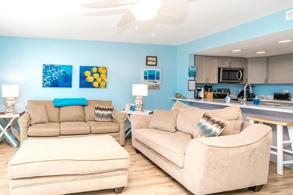 Living Area with Queen Sleeper Sofa