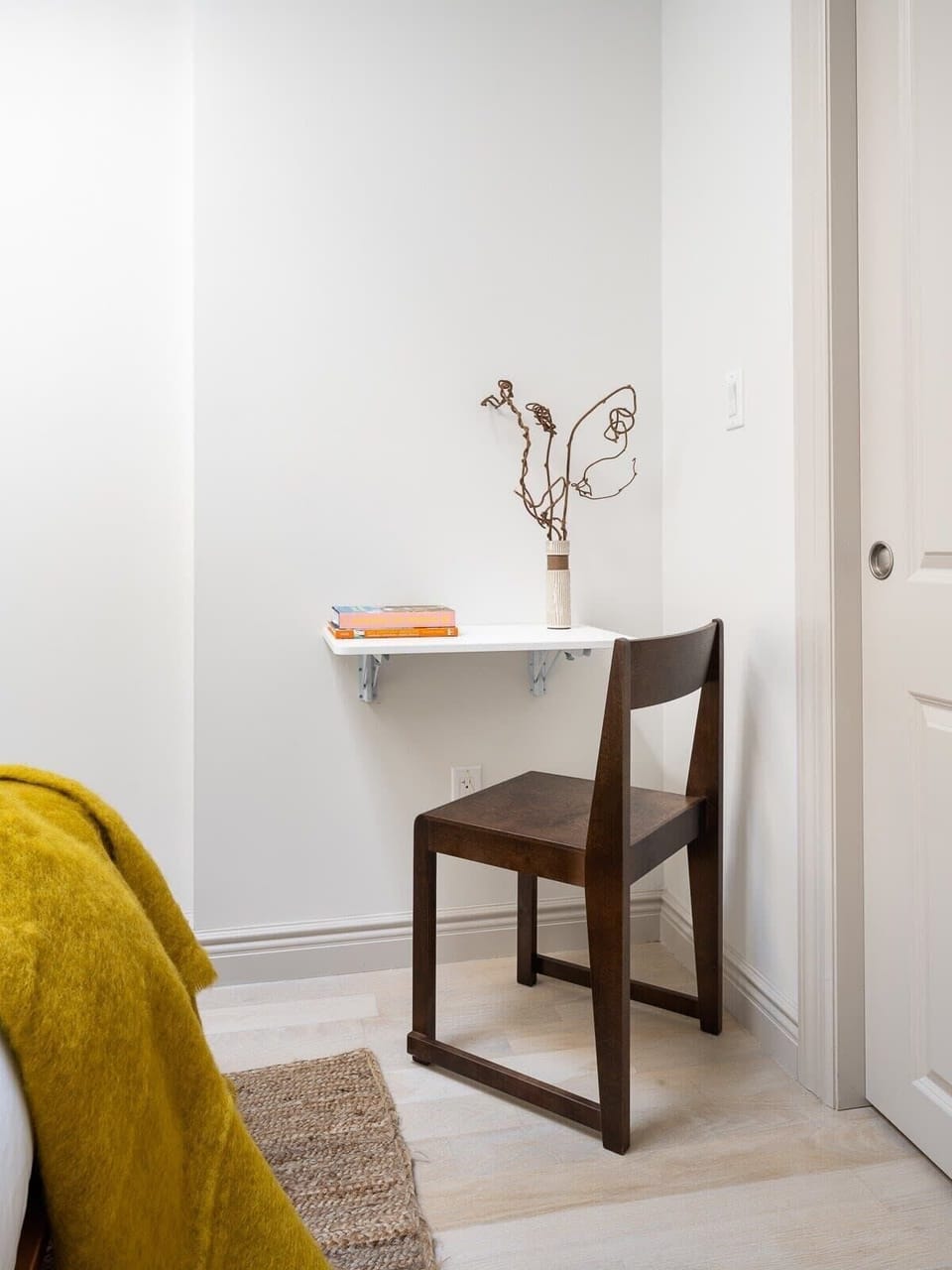 Small shelf to do some light reading.