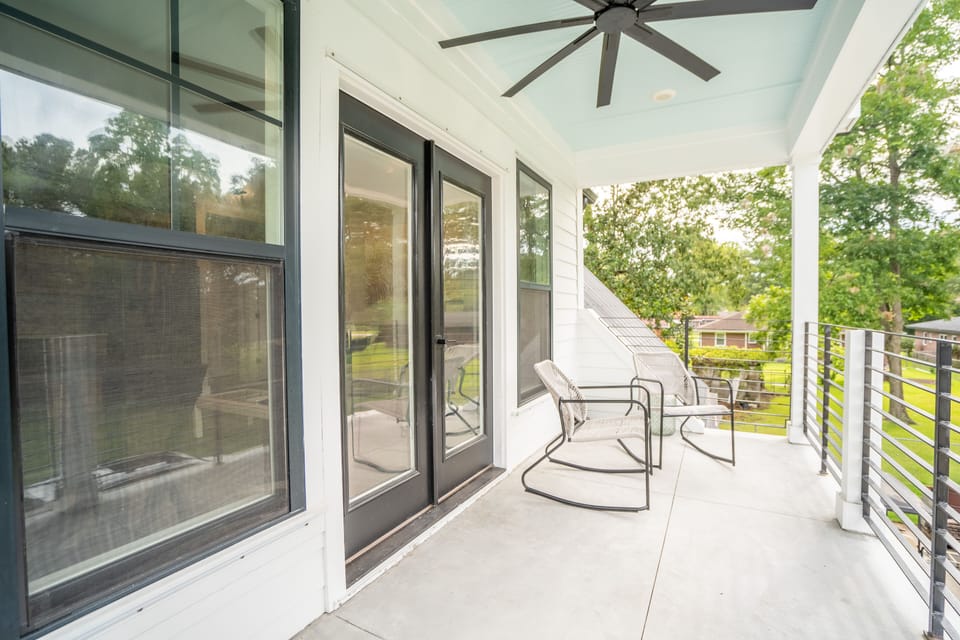 Porch with 2 Rocking Chairs