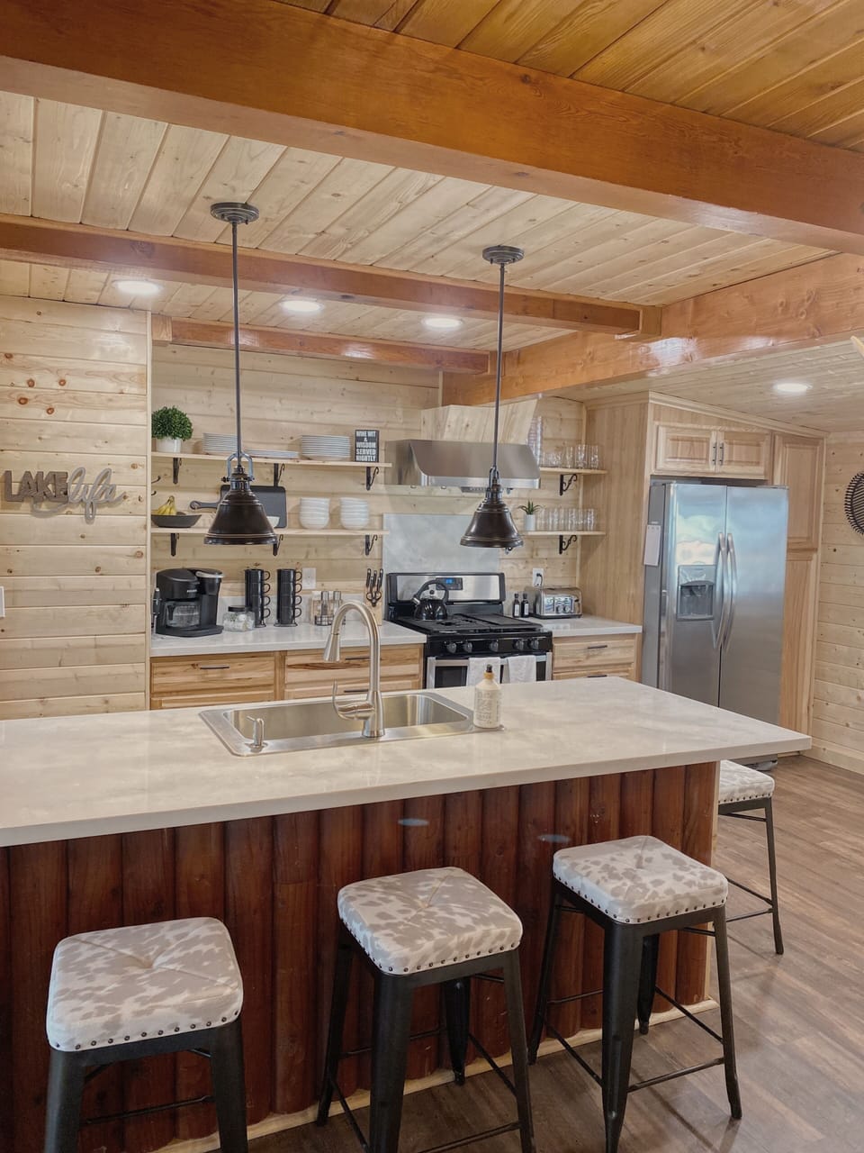 Beautiful kitchen fully stocked...you bring the food and the fun!
