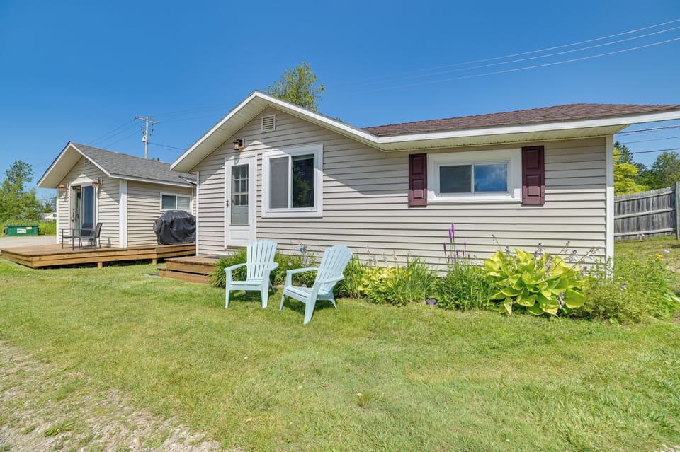 Alanson Vacation Rental | 2BR | 1BA | 3 Steps to Enter | 400 Sq Ft