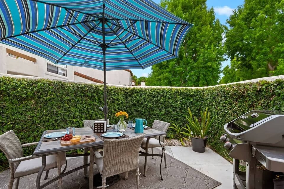 Private Outdoor Patio and Grill