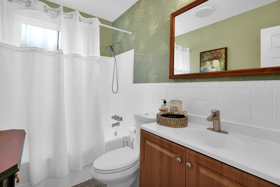 Full bath with tub for the kiddos