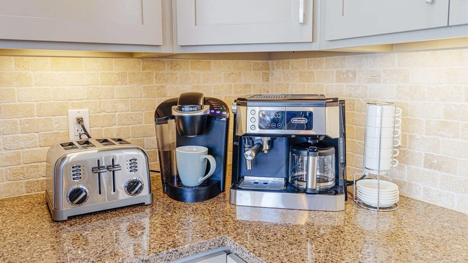 Toaster and Espresso/Coffee machine.