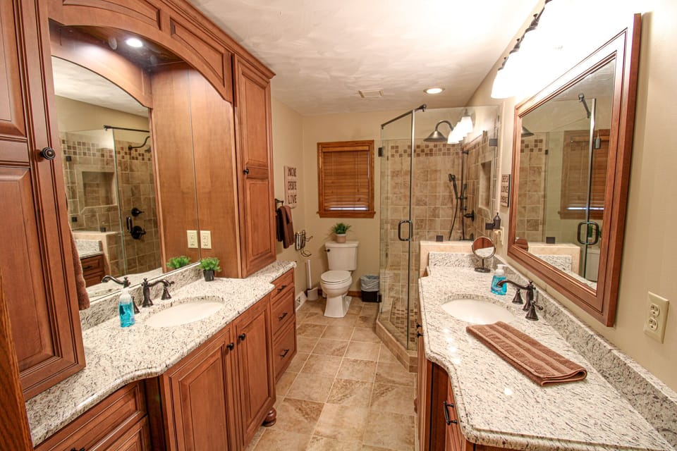 Private Master Bathroom with luxury shower with body jets
