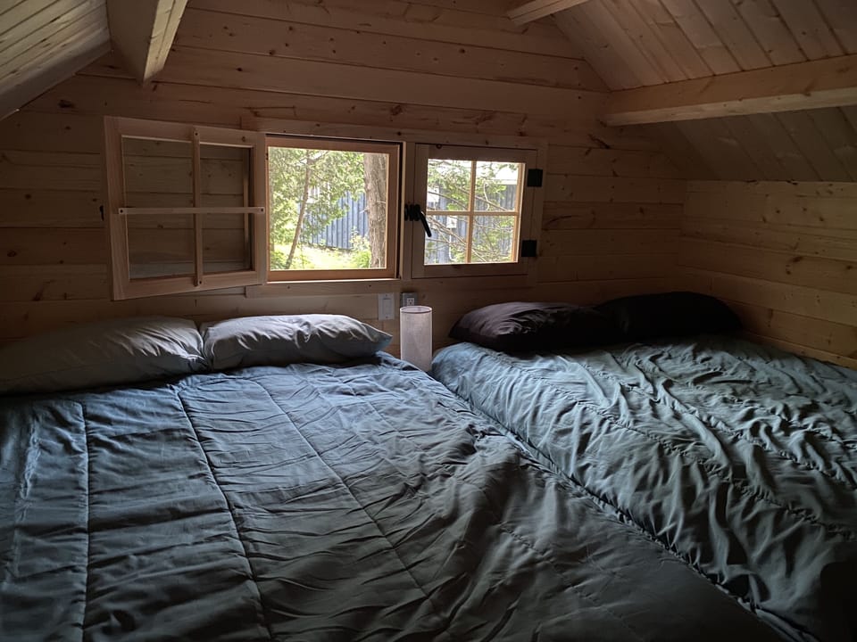 Lot's more sleeping space in the loft! The kids love it - feels like a fort!