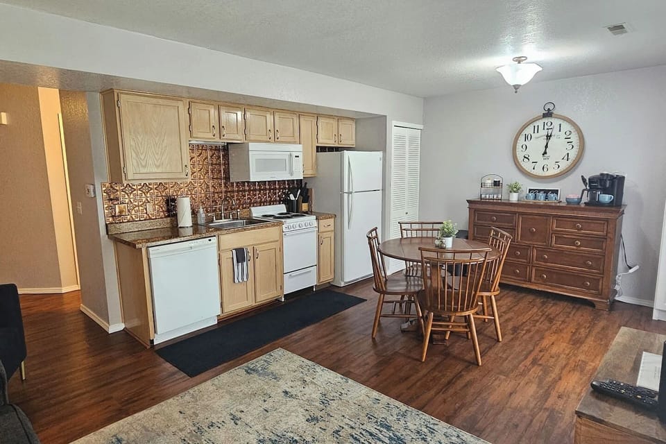 Open Living, Dining, Kitchen