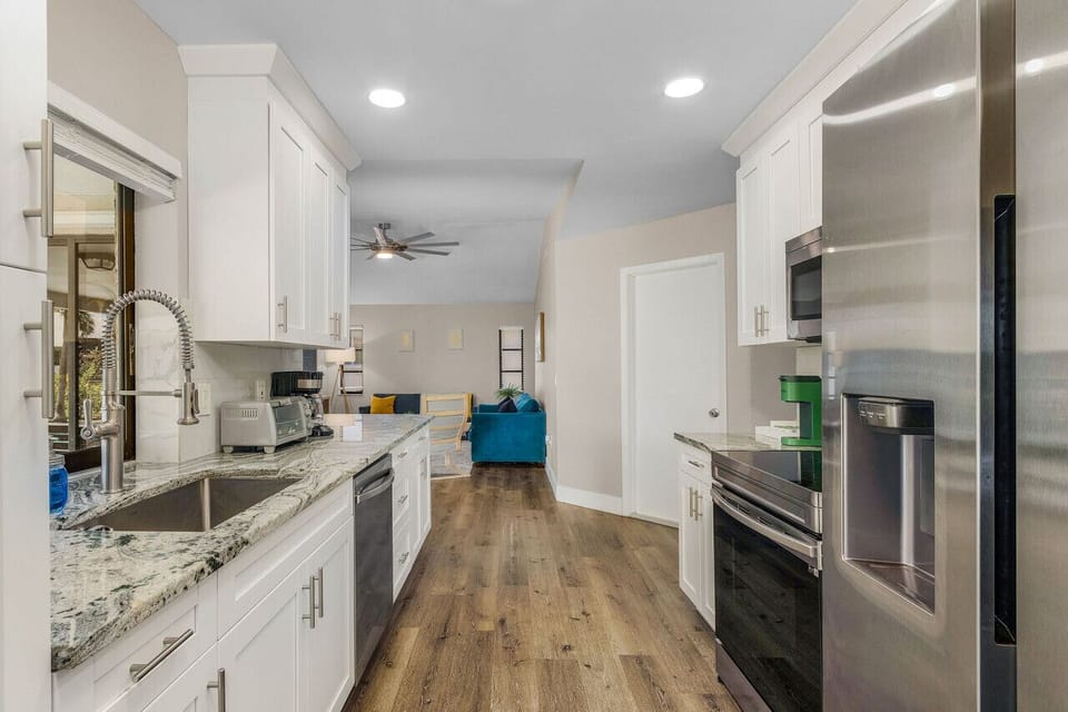 Stainless Steel Appliances in Kitchen