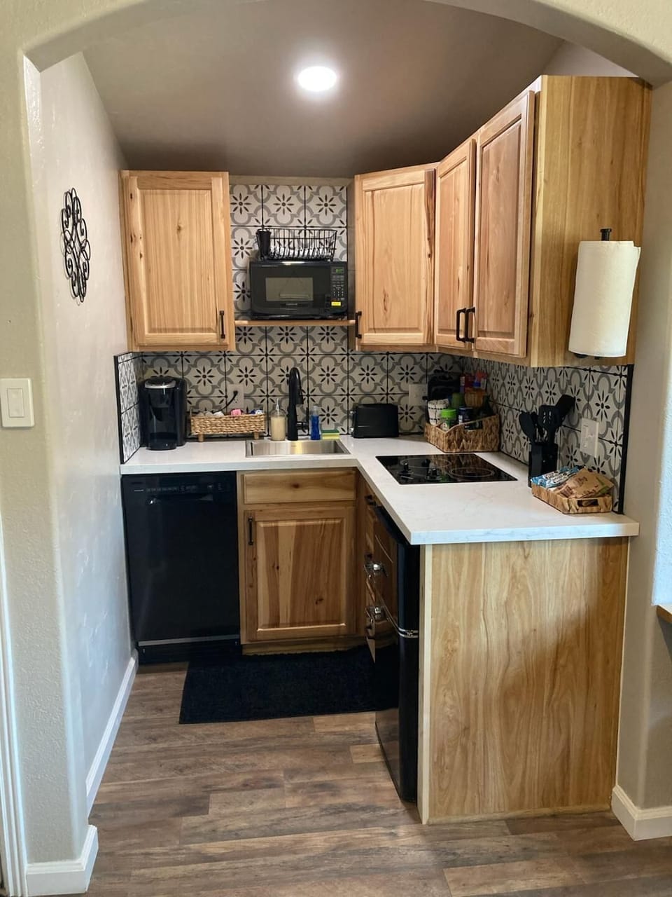 Fully stocked and ready — cook in or walk around the corner to dinner.