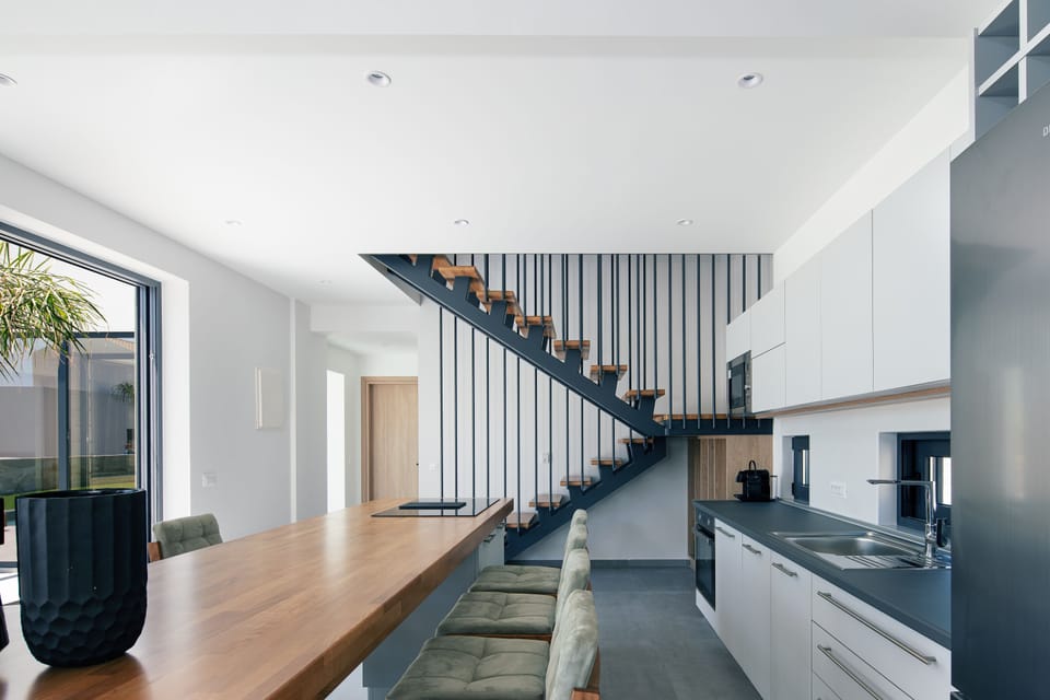 Open dining area with seating for 8.