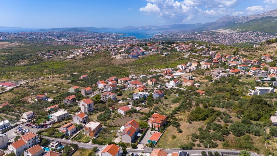 Breathtaking panoramic views of the sea and the town of Split