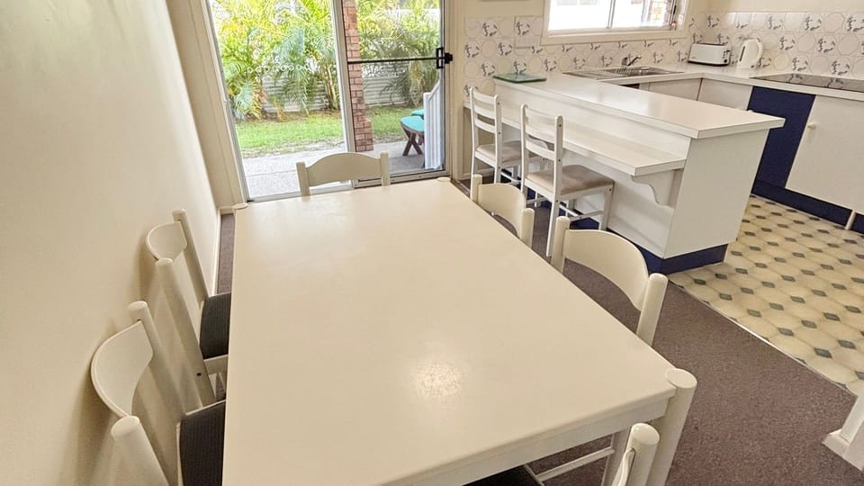Dining area and kitchen. 