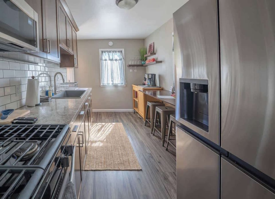 All new appliances and gas oven range. 