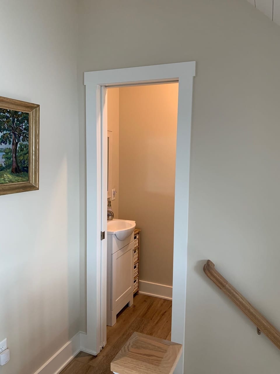 Half bath off living room