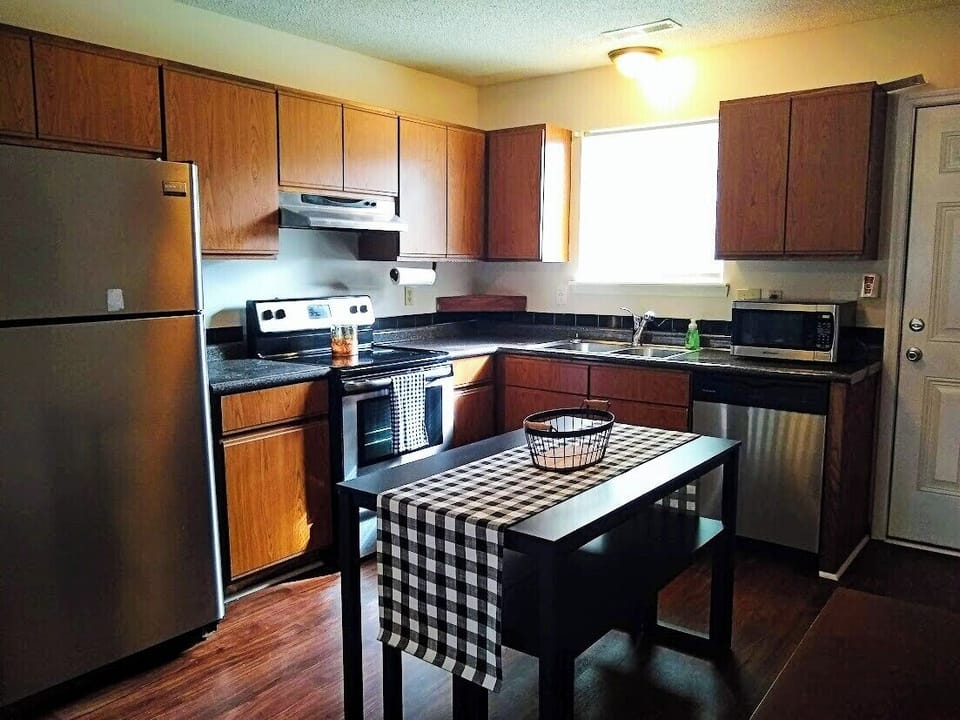 Whip up your favorite dishes in our modern kitchen that's as functional as it is beautiful.