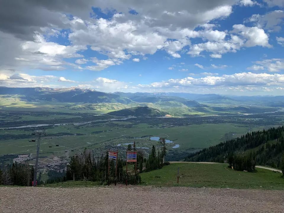 The view from Piste restaurant.