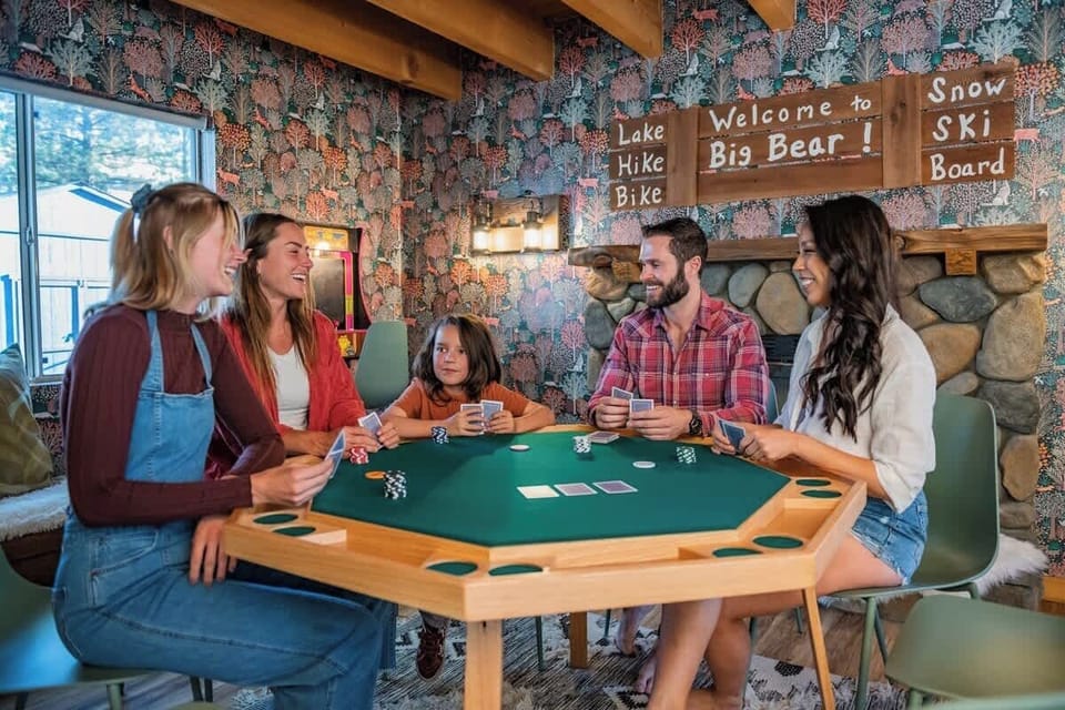 Take on family & friends at the poker table