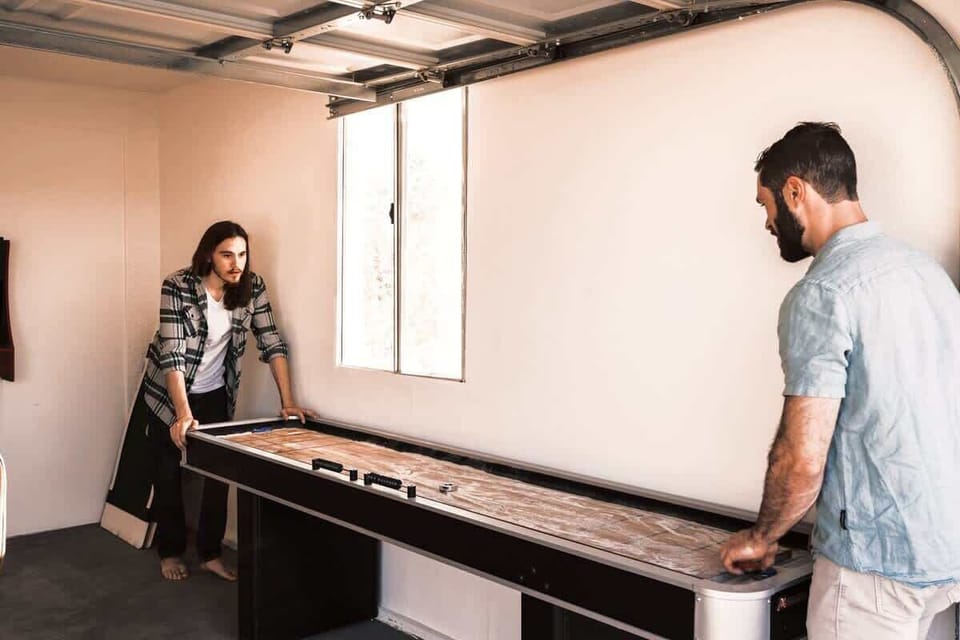 Go head to head in shuffleboard