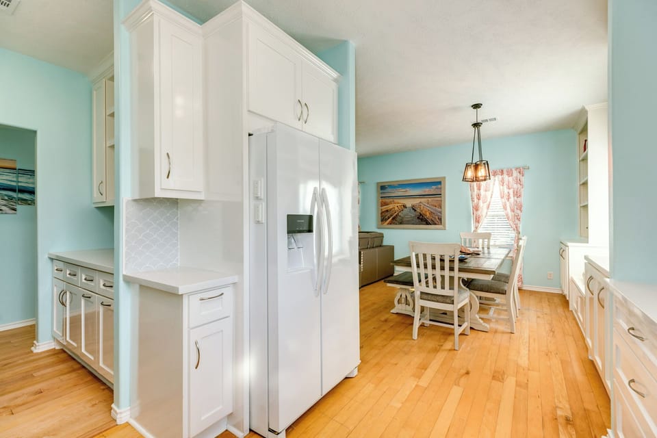 beautiful kitchen that is sparkling clean