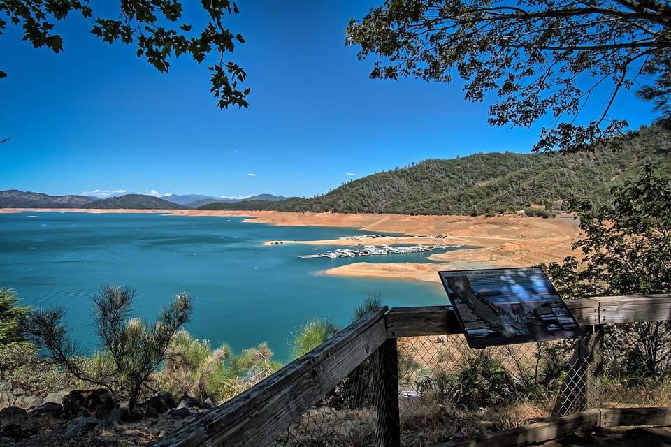 Centimudi boat launch at Lake Shasta--1 mile away