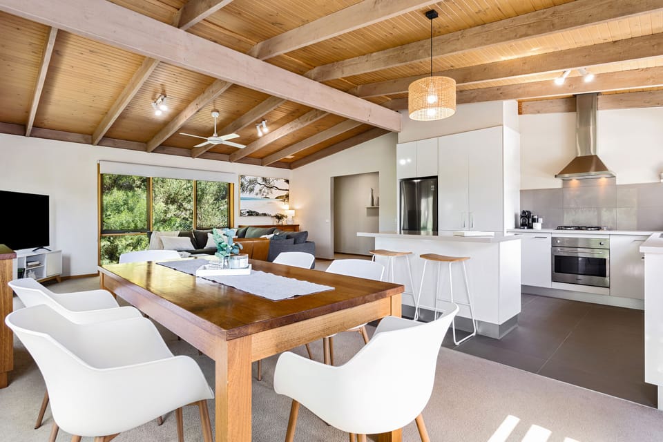 Open, bright, modern coastal living spaces