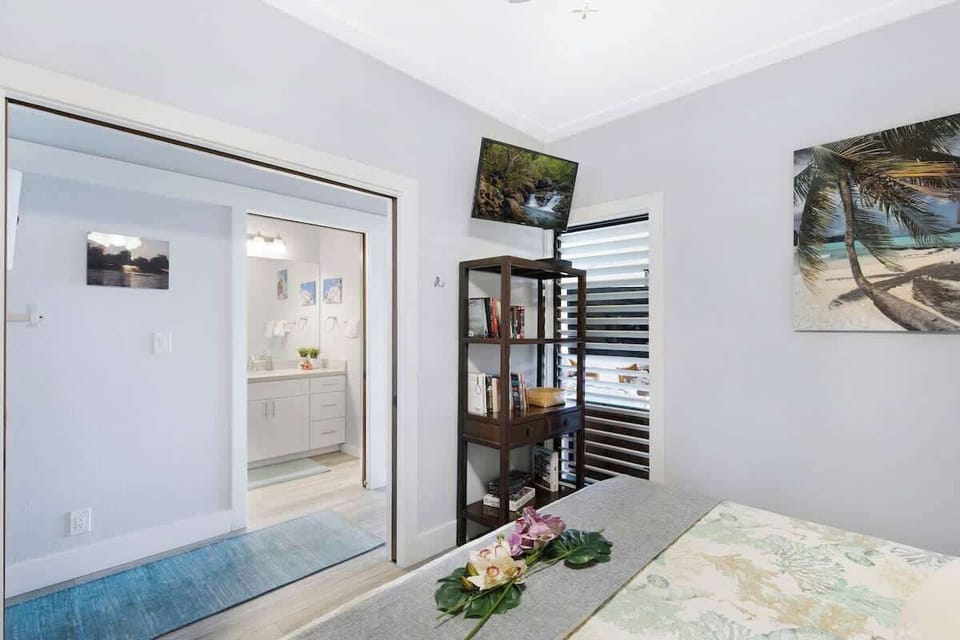 Bedroom with a TV