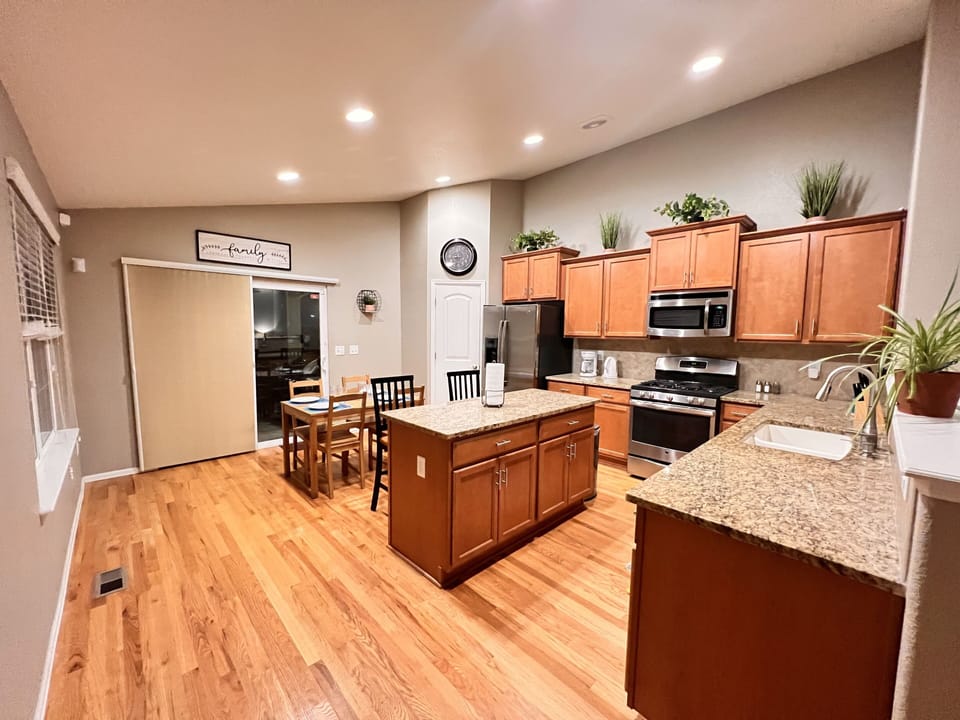 Kitchen with island.