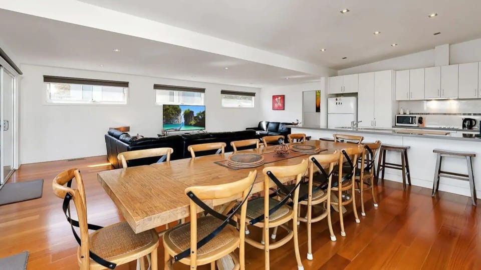 Indoor dining table for 12 guests