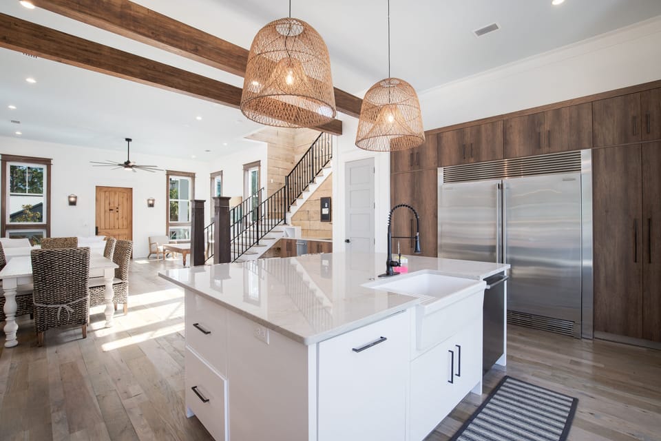 Plenty of counter space.