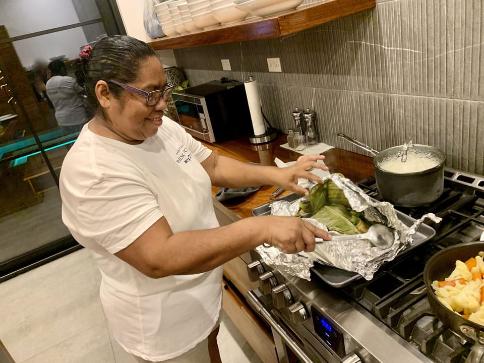 Ask Elena to prepare you a meal, like fish in banana leaf! (extra cost)