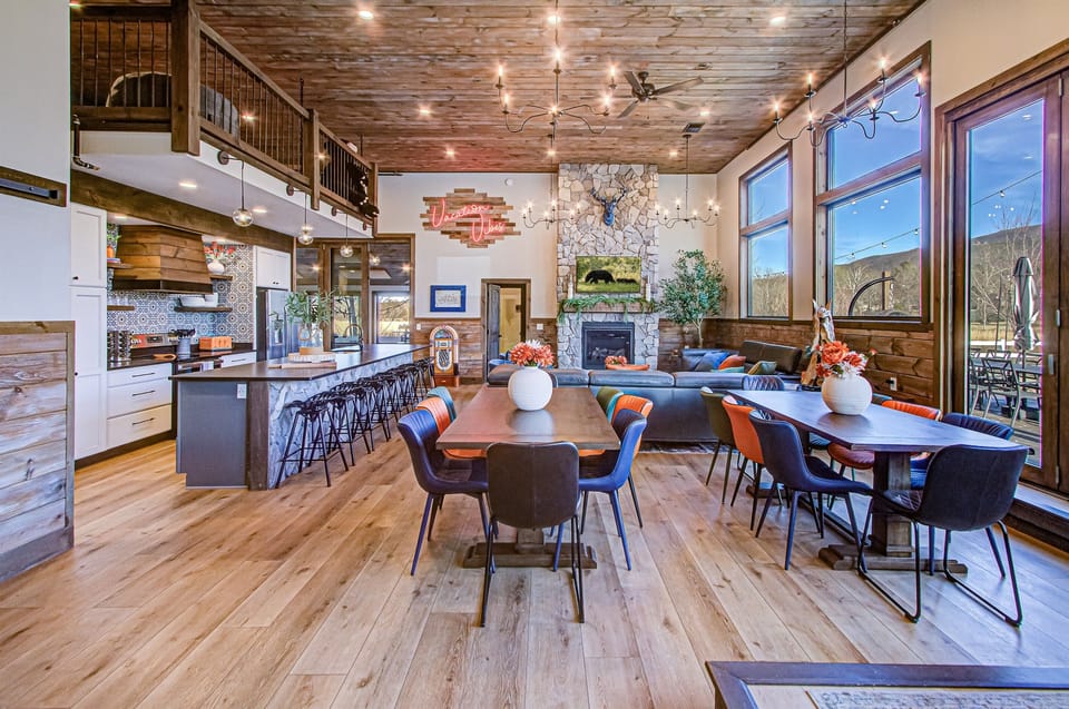 Enjoy the open concept living, dining, and kitchen spaces...perfect for entertaining!