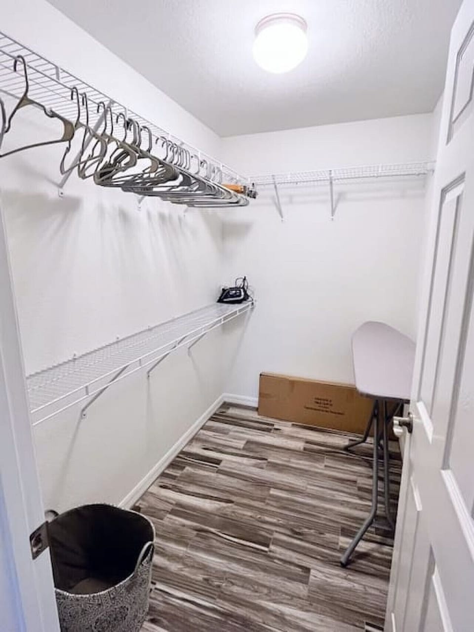 Master walk-in closet