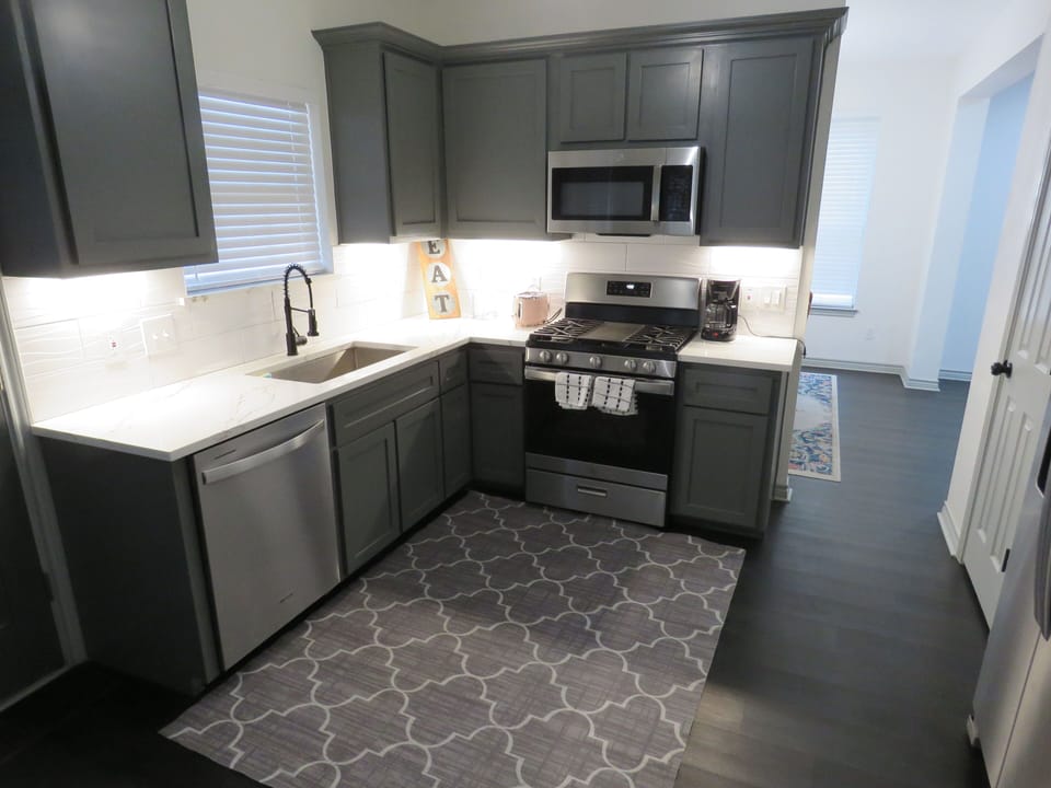 Fully stocked kitchen