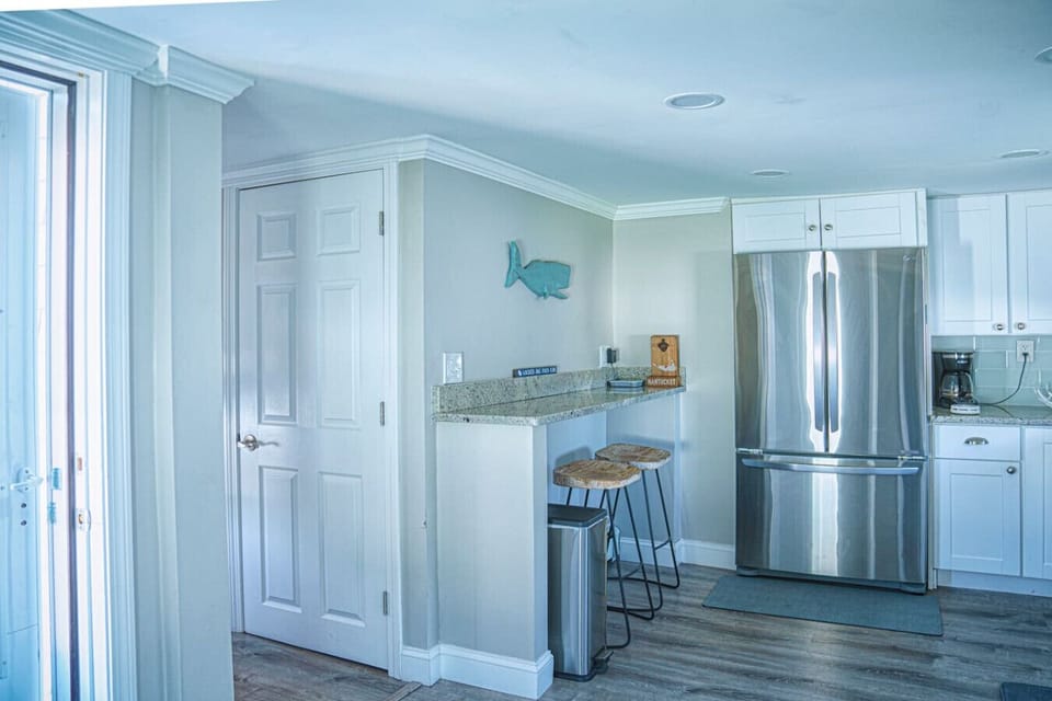 2 Person Counter Seating in the Kitchen; Drip Coffee Maker