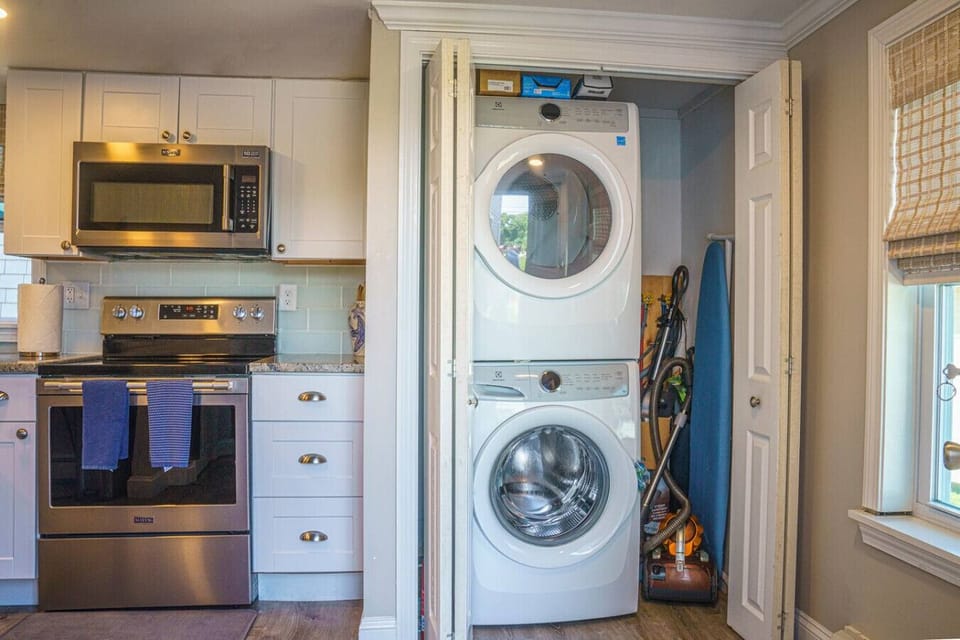 Washer and Dryer Located in the Kitchen
