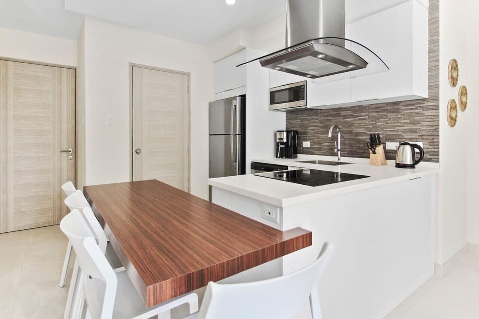 Take advantage of your modern, fully-equipped kitchen with cutting-edge gadgets.
