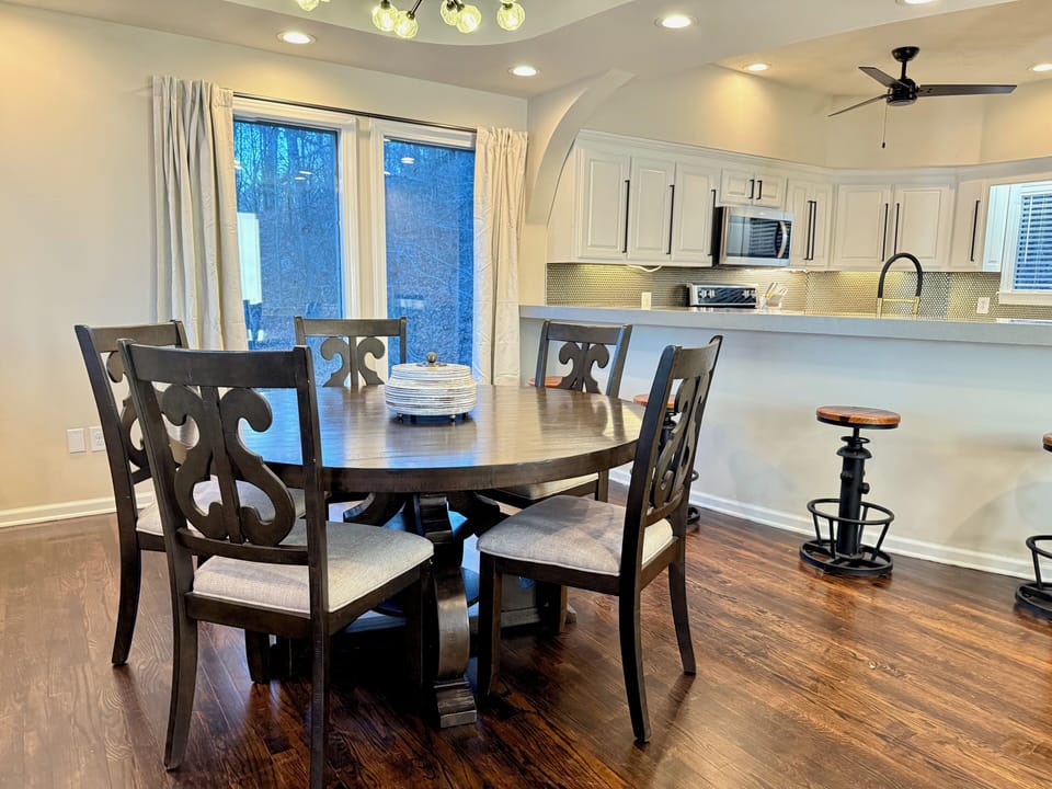 Dining Area with bar seating as well